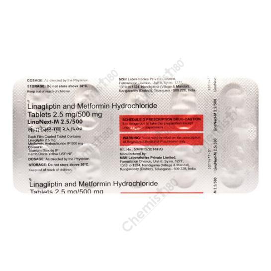 LINANEXT M 2.5/500MG TABLET
