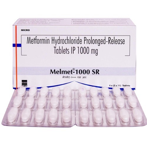 MELMET SR 1000MG TABLET