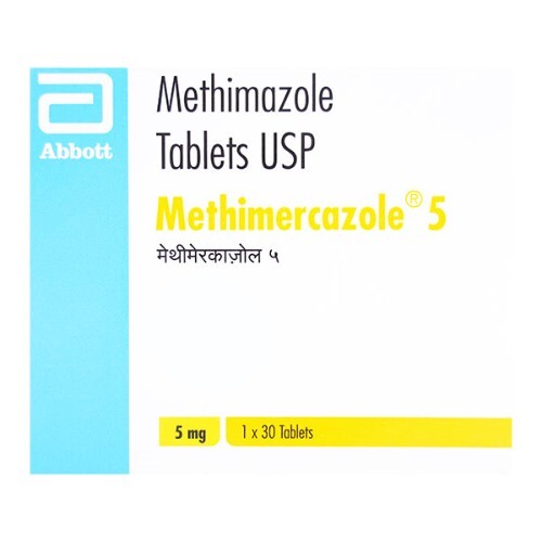 METHIMERCAZOLE 5MG TABLET