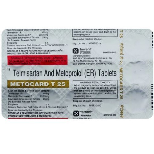 METOCARD T 25MG 40MG TABLET