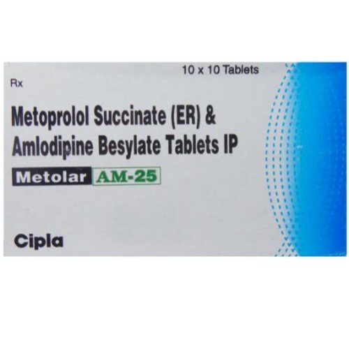 METOLAR AM 25MG TABLET
