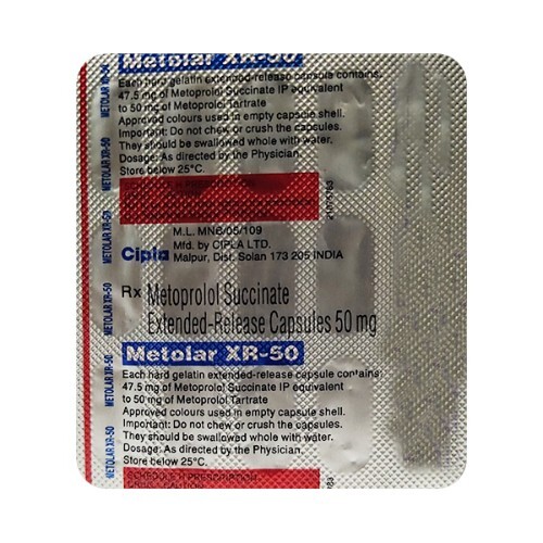 METOLAR XR 50MG CAPSULE
