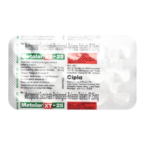 METOLAR XT 25 MG TABLET