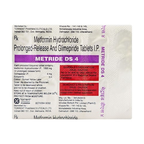 METRIDE DS 4MG TABLET