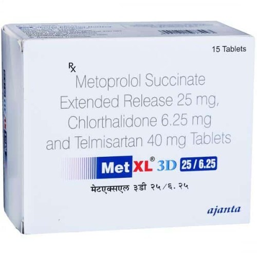MET XL 3D 25MG/6.25MG TABLET
