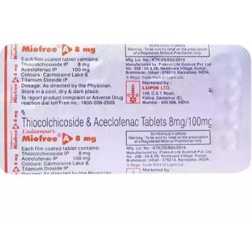 MIOFREE A 8MG TABLET