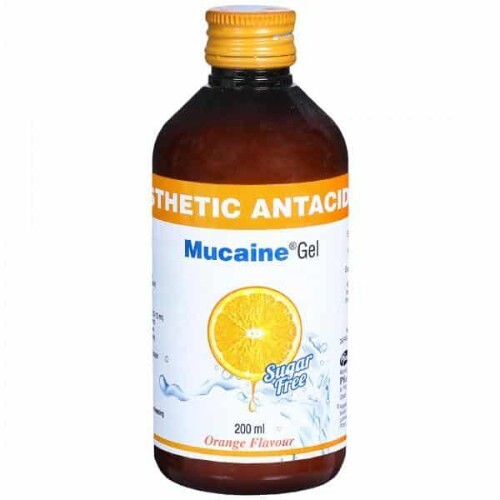 MUCAINE GEL ORANGE FLAV 200ML