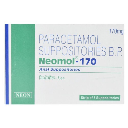 NEOMOL 170MG SUPPOSITORY