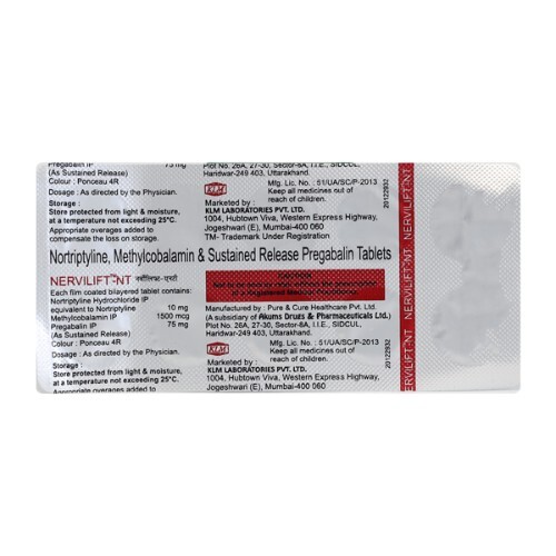 NERVILIFT NT 75 TABLET