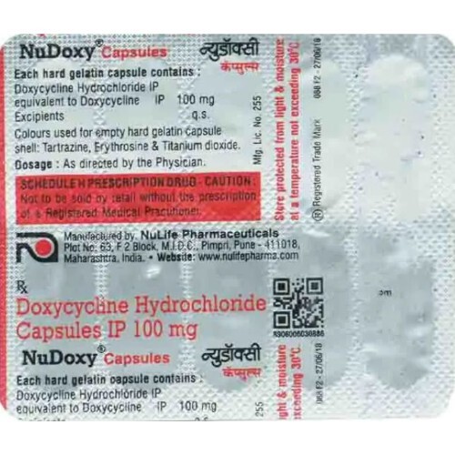 NUDOXY 100MG TAB
