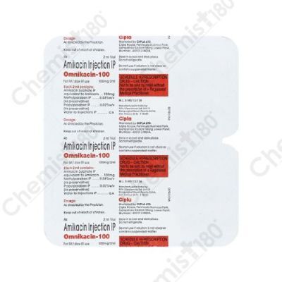 OMNIKACINE 100 MG INJ