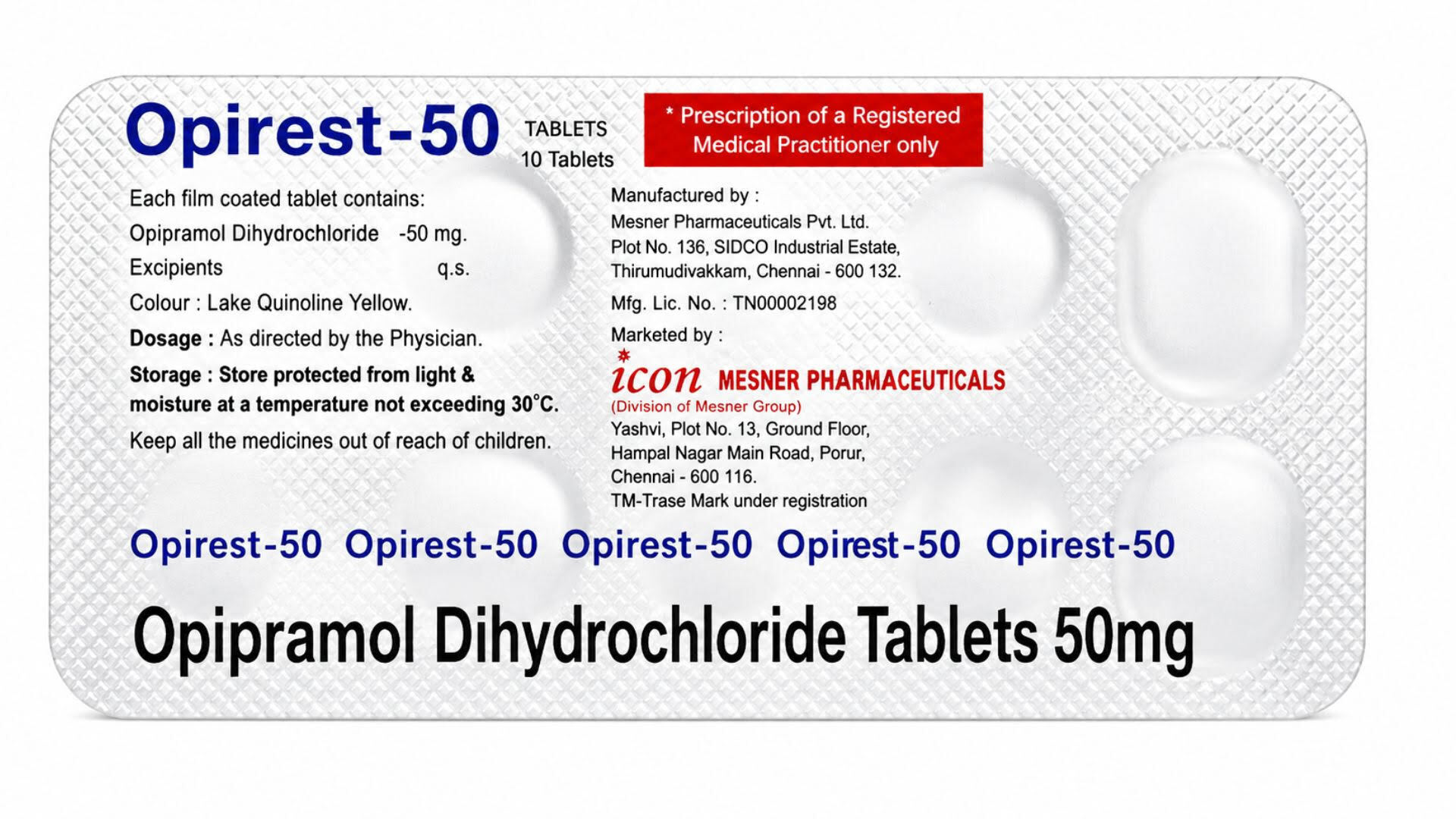 OPIREST 50MG TABLET