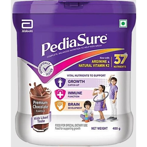 PEDIASURE CHOCOLATE POWDER400GM TIN