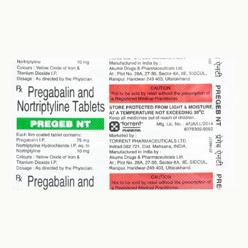 PREGEB NT 75MG/10MG TABLET