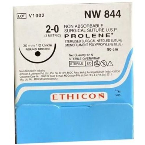 PROLENE NW 844  2-0 NON ABSORB SUTURE ETHIC