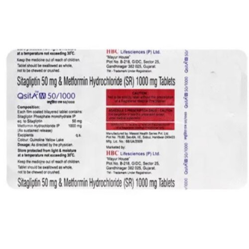 QSITA M 50MG/1000MG TABLET