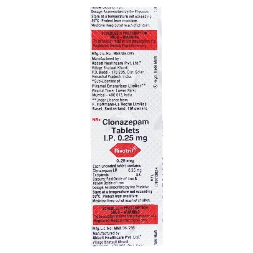 RIVOTRIL 0.25MG TABLET