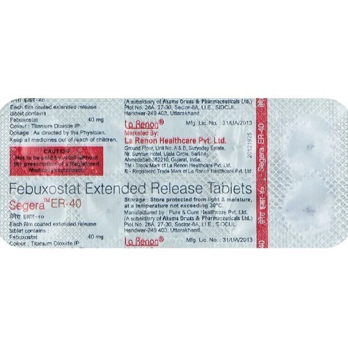 SEGERA ER 40MG TABLET