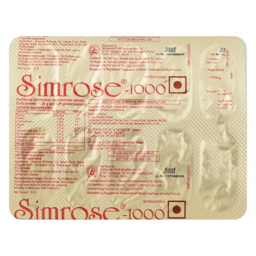 SIMROSE 1000MG CAPSULE