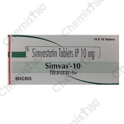 SIMVAS 10MG TAB