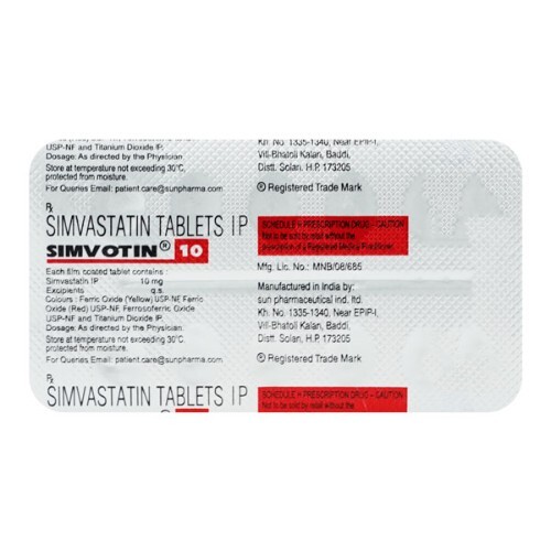 SIMVOTIN 10MG  TABLET
