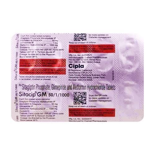 SITACIP GM 50/1/1000MG TABLET