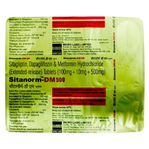 SITANORM DM 500MG