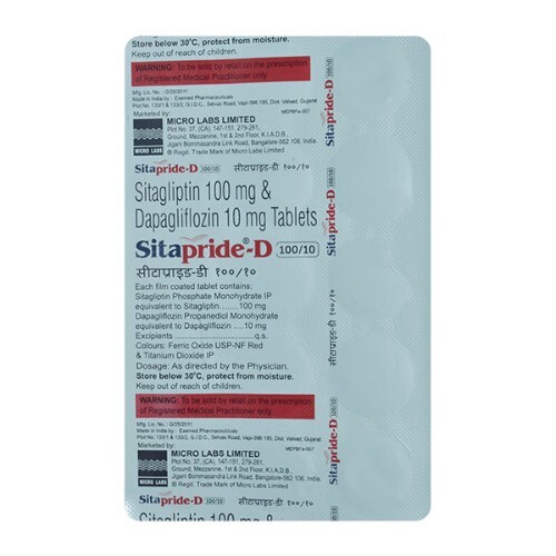 SITAPRIDE D 10MG/100MG TABLET