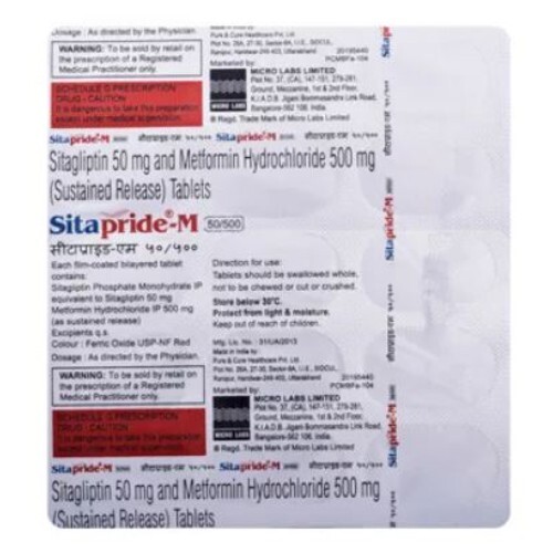 SITAPRIDE M 50/500MG TABLET