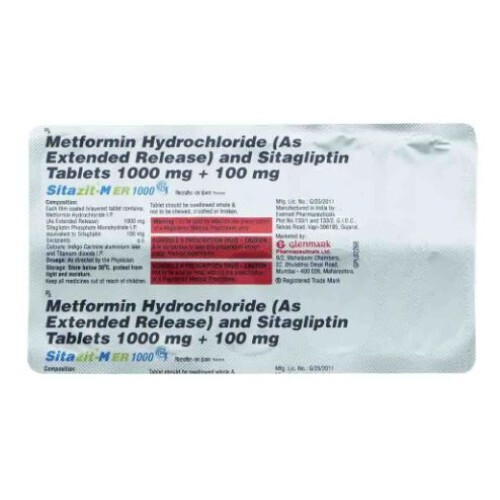 SITAZIT M ER 1000MG TABLET