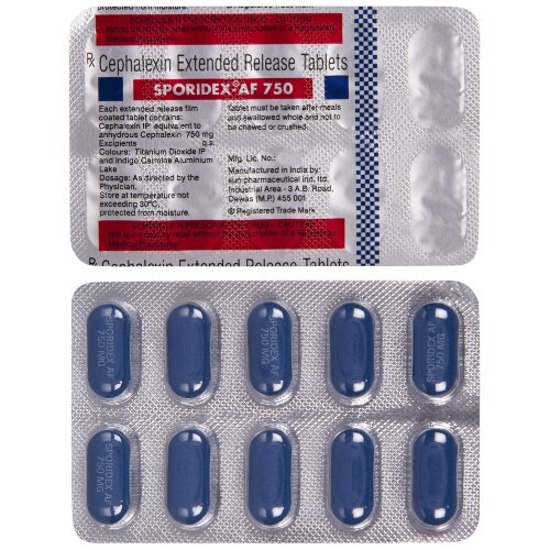 SPORIDEX AF 750MG TAB