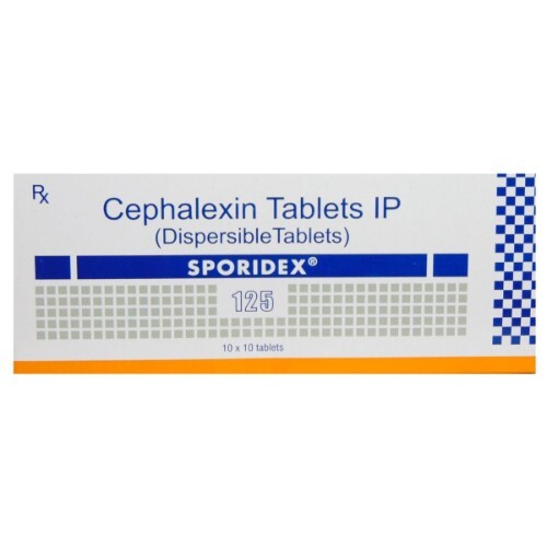 SPORIDEX DT 125MG TAB