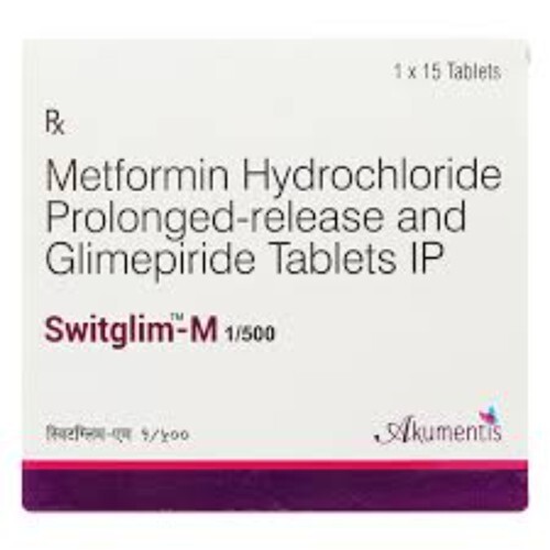 SWITGLIM M 1/500MG TAB