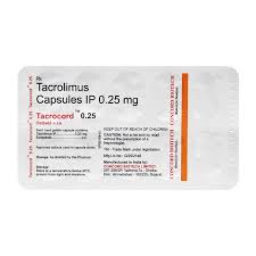 TACROCORD 0.25MG CAP