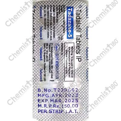 TADAZANE 5MG TABLET