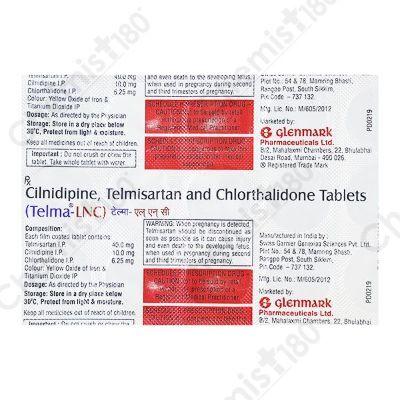 TELMA LNC 40/10/6.25MG TAB