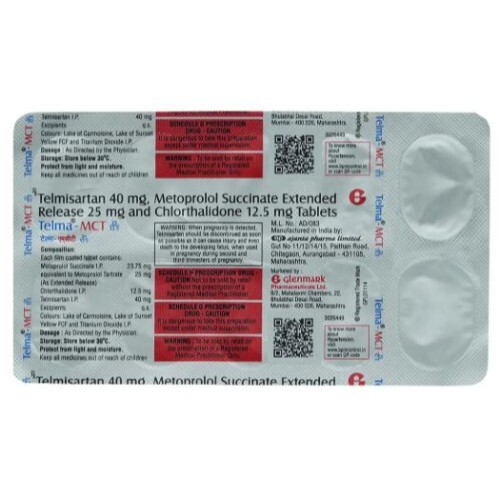 TELMA MCT 25/12.5 MG TABLET