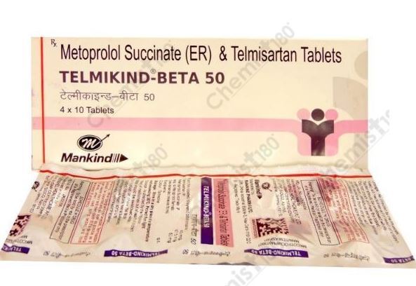 TELMIKIND BETA 50MG TABLET