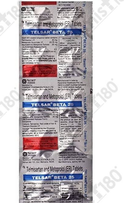 TELSAR BETA 25MG TABLET