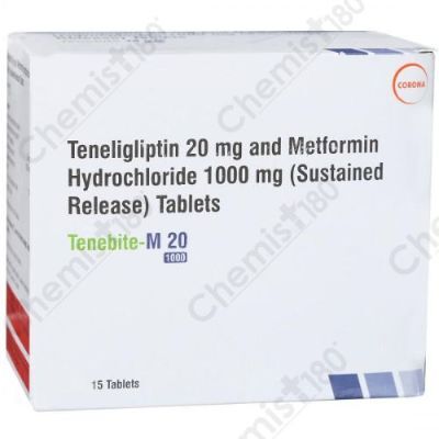 TENEBITE M 20MG/1000MG TABLET