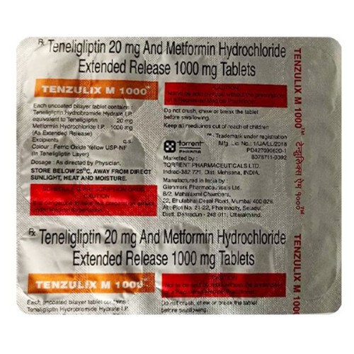 TENZULIX M 1000MG TAB