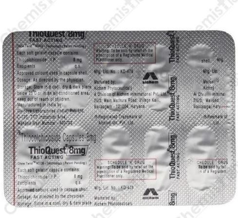 THIOQUEST 8MG CAP