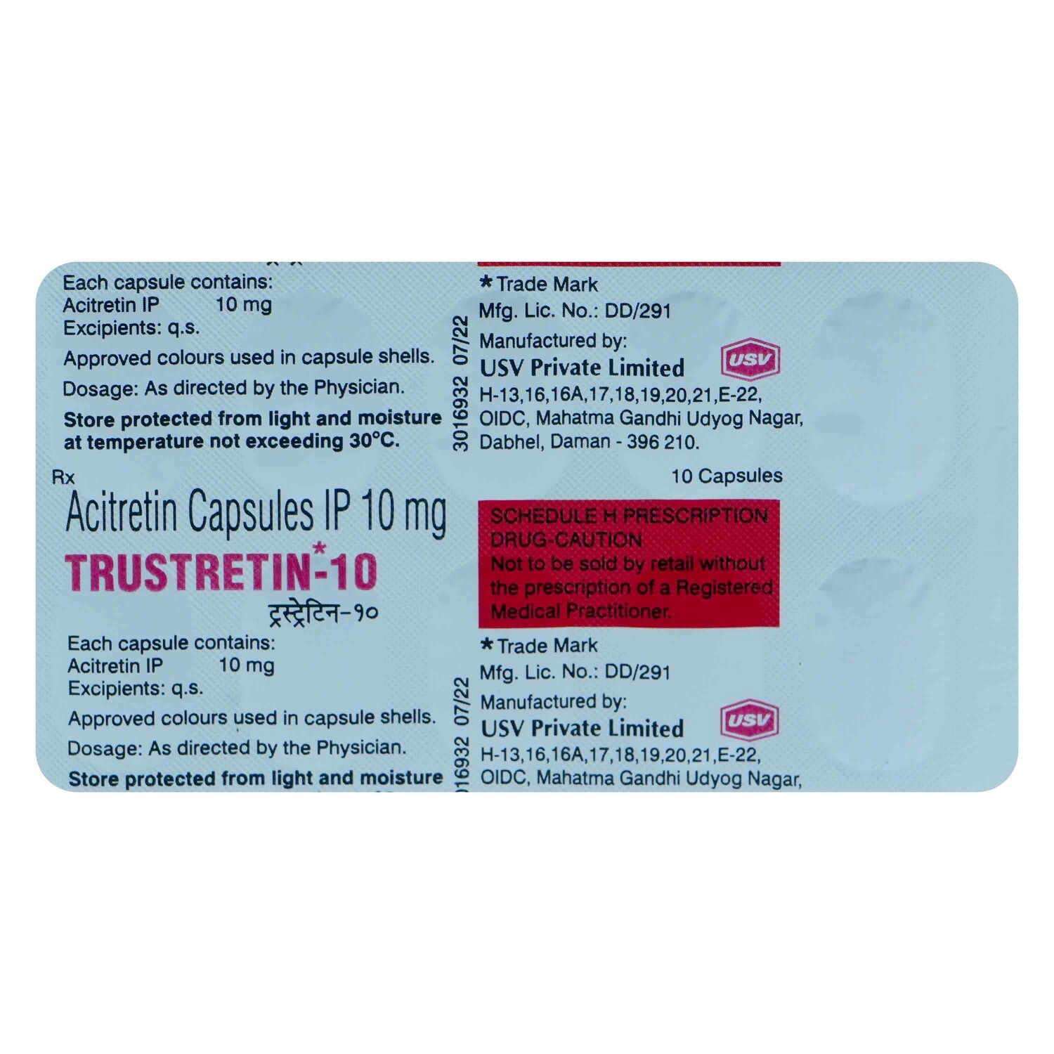 TRUSTRETIN 10MG CAPSULES
