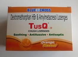 TUSQ D COUGH LOGENGES GINGER FLAVOUR TAB