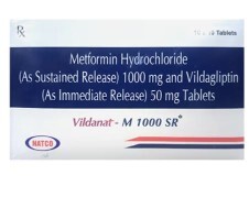 VILDANAT M 50/1000MG TAB