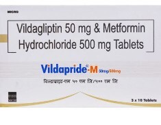 VILDAPRIDE M 50MG/500MG TABLET