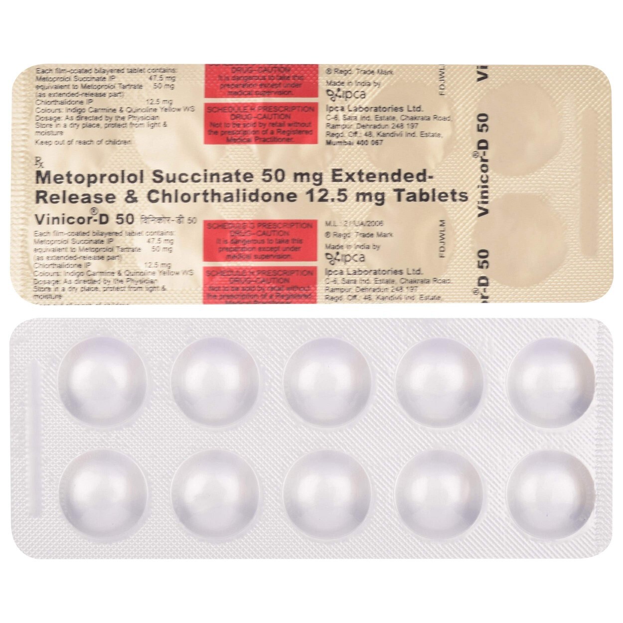 VINICOR D 50MG TABLET ER