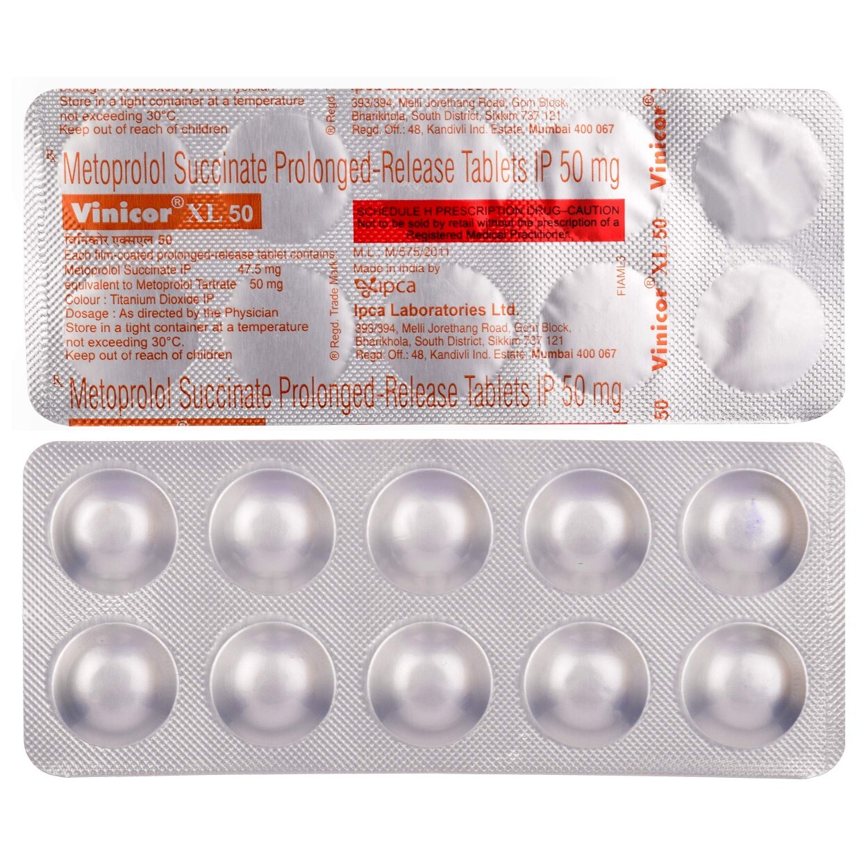 VINICOR XL 50MG TAB