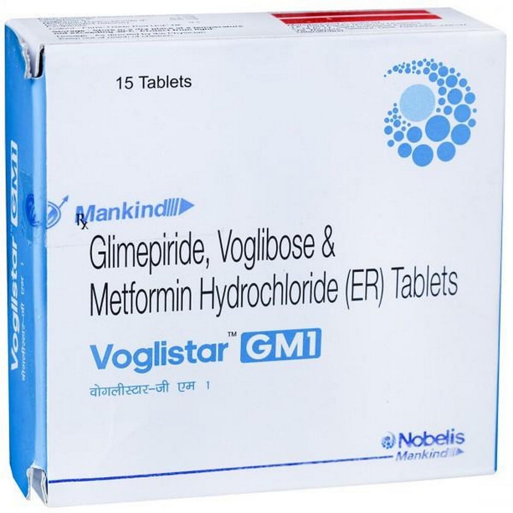 VOGLISTAR GM 1MG TABLET