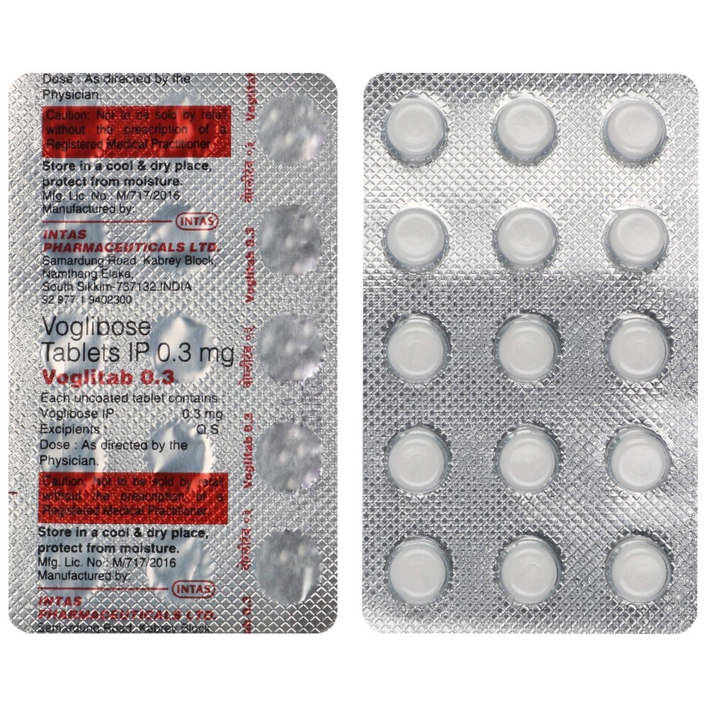 VOGLITAB 0.3MG TAB